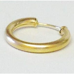 20mm Mens 9ct gold heavy capped...