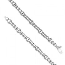 19cm/7.5in fancy diamond cut beads