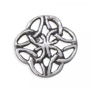 Mens Celtic rounded square stud ...