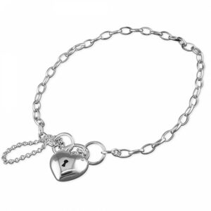 19cm/7.5in charm with plain heart...