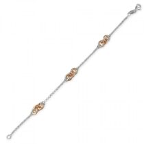 19cm/7.5in rose gold/silver...