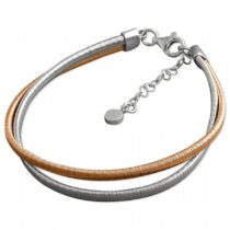 19-22cm rhodium and rose gold-plated...