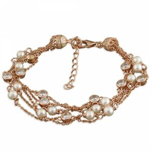 16-20cm rose gold-plated freshwater pearls and...