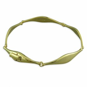 19cm gold-plated wave link