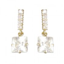 Cubic zirconia square and stick...