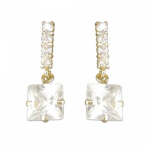 Cubic zirconia square and stick...
