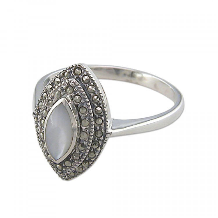 Mercasite white mother of pearl...