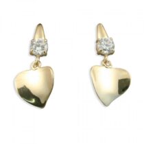 Cubic zirconia and hanging heart...