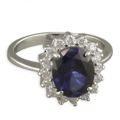 Synthetic blue sapphire...