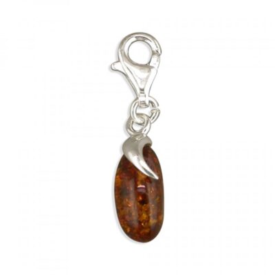 Clip on cognac amber with...