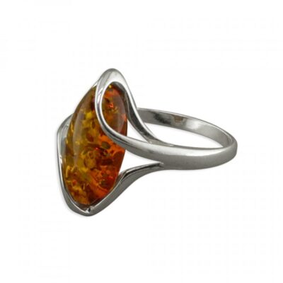 Cognac amber strapped oval
