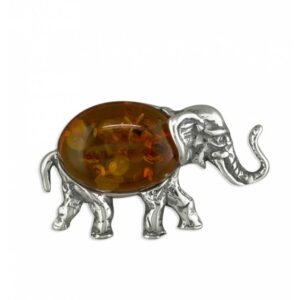 Cognac amber elephant