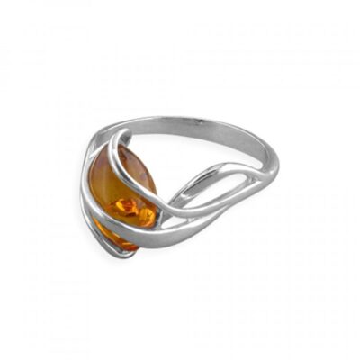 Cognac amber in swirl cage