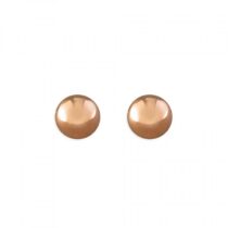 6mm rose gold plated bead stud