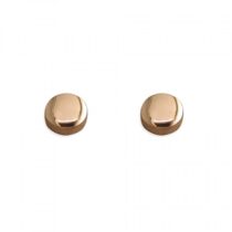 5mm rose gold plated button stud