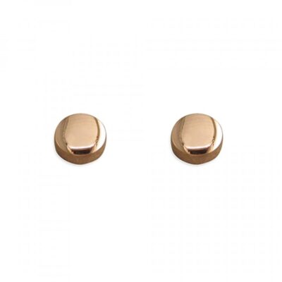 5mm rose gold plated button...