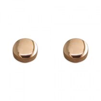 6mm rose gold plated button stud