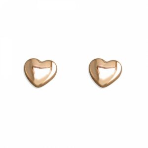 5mm rose gold plated small heart...