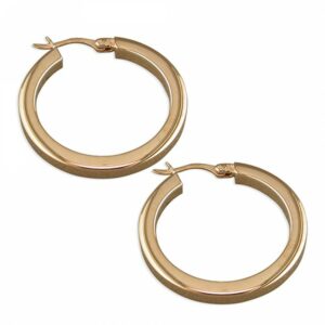 20mm rose gold plated creole hoop