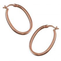 28mm rose gold plated oval...