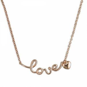 41-44cm/16-17.75in rose gold-plated “love&#8...