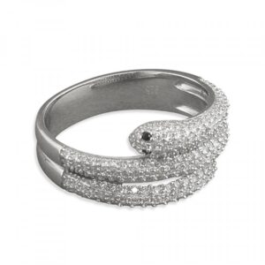 Cubic zirconia double-coiled sna...