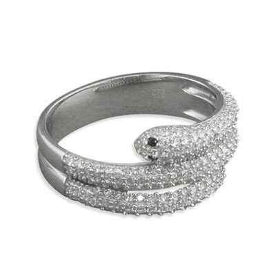 Cubic zirconia double-coiled...
