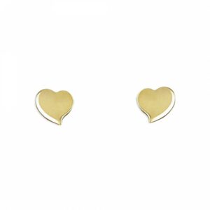 Small curved abstract heart stud