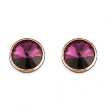 Rose gold-plated large purple...