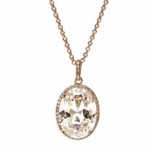 41-49cm rose gold-plated oval cu...