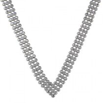 43cm/17in triple-row beads vee