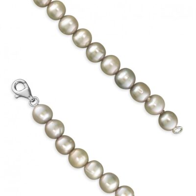 46cm/18in 7-8mm silver pearls