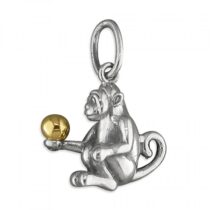 Sitting monkey with gold...