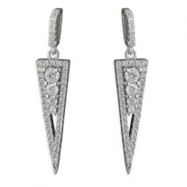 Cubic zirconia inverted triangle...