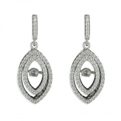 Cubic zirconia pointed ovals...