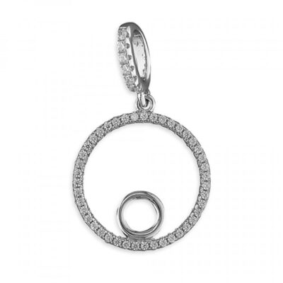 Cubic zirconia circle with...