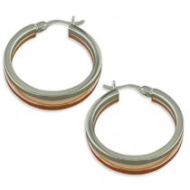 25mm 2-tone rose-gold and...