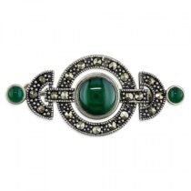 Marcasite and green Art Deco...