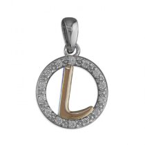 L Cubic zirconia circle with...