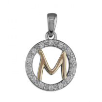 M Cubic zirconia circle with...