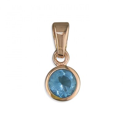 March birthstone rose gold-plated...