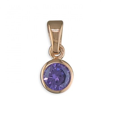 June birthstone rose gold-plated...