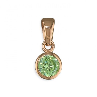 August birthstone rose gold-plated...