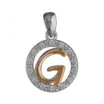 G Cubic zirconia circle with...