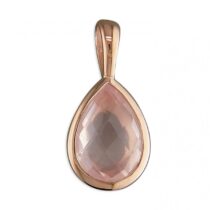 Rose gold-plated pear rose...
