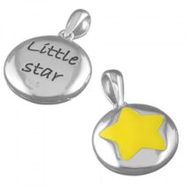 Pippa yellow enamel star pendant