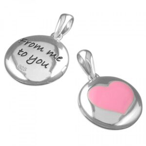 Pippa enamel heart pendant