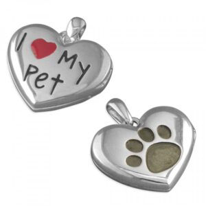 Pippa I-Love-my pet heart pendant