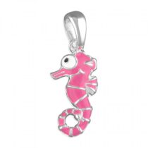 Pippa pink seahorse pendant