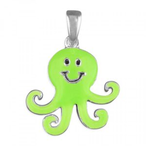 Pippa green octopus pendant